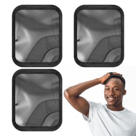 Drydiet 3 Pcs Lay Down Pads for Waves 360 Waves Training Pad Black Laydown Pad with Elastic Band Helps Train Your Hair to Laydown and Achieve Your Desired Wave Pattern for Men Hair Styling and Care