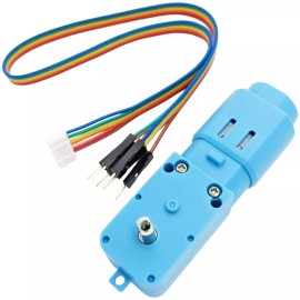 Electronix Express 3-9V Motor with Hall Speed Encoder, Metal Gear, 1:48 Gearbox Ratio, 90RPM at ...