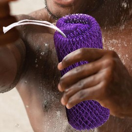 African Sponge - Back Massaging Scrubber | Deep Cleaning Bath Massaging Sponge for Arm Foot Neck Leg Back Daily Care Travel Gym Bathroom