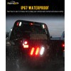 Partsam 2x Oval Brake Stop Tail Turn Sealed Marker Lights