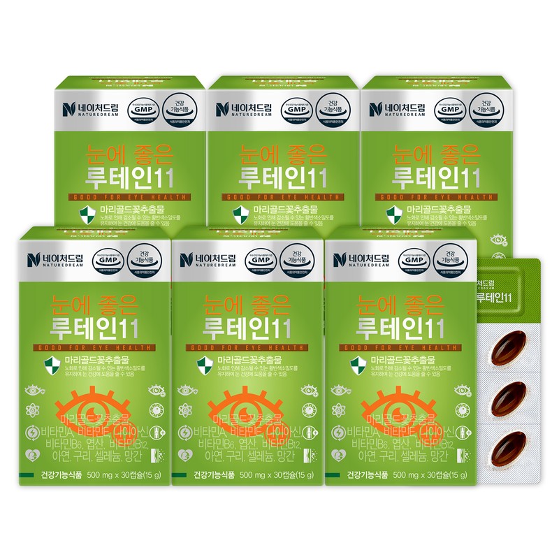 Nature Dream Lutein 11, good for eyes, 30 capsules, 6