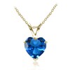 Plata de Ley Chapados en oro amarillo imitación Gemstone 7