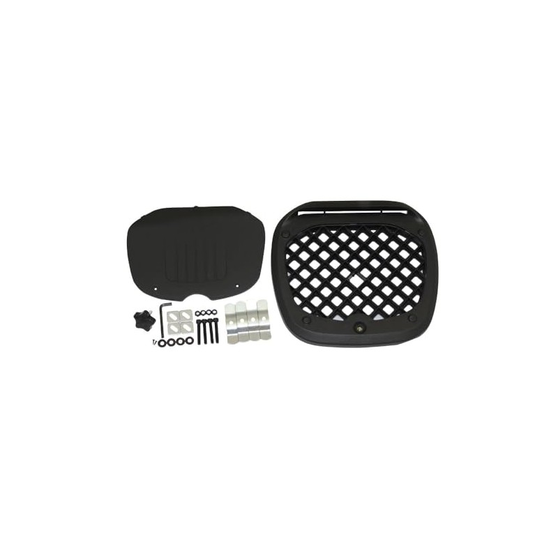 CRUIZER Topcase Koffer Motorrad Roller Platte schwarz 50L