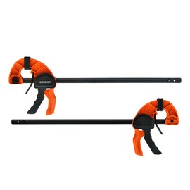 Quick Release Ratchet Bar Clamps for Woodworking (2 Pieces Set 36'') - Light Duty Adjustable One-Handed Clamp for Woodworking & Furniture Manufacturing & Assembly