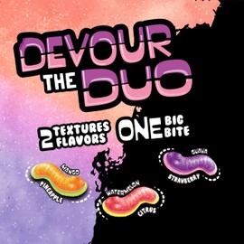 Trolli Sour Brite Duo Crawlers Candy, 3 Ounce Bags (Pack of 12)