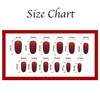 Gloss & Go 24 Reusable Artificial Fake Nail Set| Peach