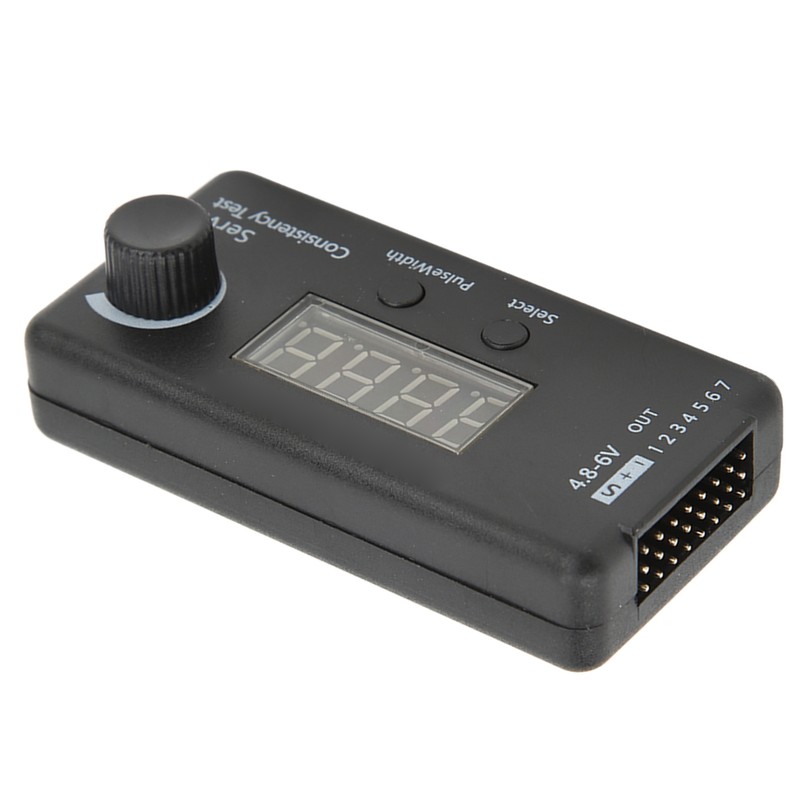 Digital Servo Tester 3 Modes High Accuracy Black Plastic Servo