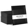 skardeco 3.5x5 Inch Black Bubble Mailers 40 Pack Self-Seal Poly
