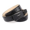 Anthoni Crown Men's leather belt, black, 90