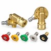 Pressure Washer Accessory Set with Pivoting Couplers & 5 Spray