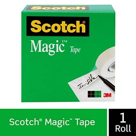 Scotch Brand Magic Tape, Numerous Applications, Invisible, Cuts Cleanly, Engineered for Office and Home Use, 3/4 x 2592 Inches, Boxed, 1 Roll (810)