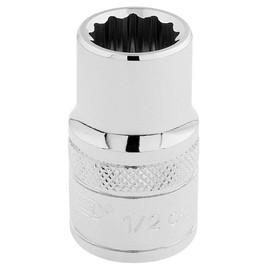 Draper 33608 1/2-Inch Square Drive Polished Chrome Imperial Socket, 1/2-Inch Size