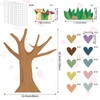 Boho Classroom Tree Bulletin Board Set with Heart Cutouts, Welcome