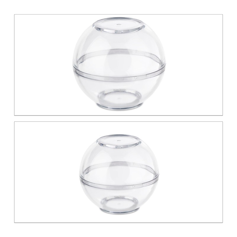 Relaxdays Food Storage Balls, Set of 6, Food Storage Containers