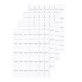 JANYUN 560 Pcs Double Sided Sticky Dots Removable Square Putty Clear Double Sided Tape for Crafts No Trace Sticky Tack Adhesive Tape (8 x 10 mm)