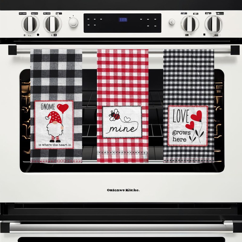 Kane Buffalo Plaid Dish Towels, Set of 3 Valentine's Day
