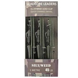 Carp Leadcore Leaders Hybrid Lead clips QC or Ring Swivel Ready Tied (Quick Change swivel)