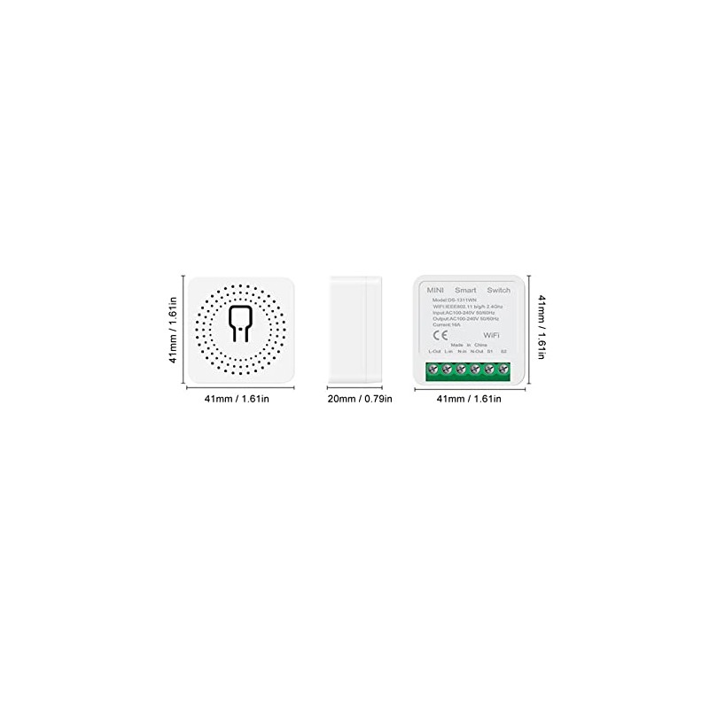 Mini Interruptor WiFi Inteligente, Módulo de Interruptor de Luz DIY,