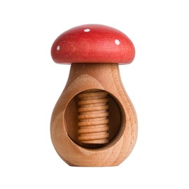 Estika Wooden Nutcracker, Red Toadstool, Nutcracker, Wooden Mushroom, Walnut