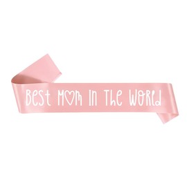 Mothers Day Gifts for Mom Birthday Gift Mother Mother's Day Sash from Daughter Son Best Mom in the World Sashes for Mama Christmas Gifts Mothers Day Party Decor