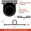 EverTrust 10ft/3M Garage Door Bottom Seal – Weatherproof Stripping Rubber