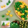 lasuroa 25pcs Tiny Frogs Figurines & 25pcs Mini Resin Ducks,