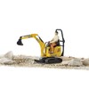 Bruder Bworld JCB Micro Excavator 8010 CTS and Construction Worker