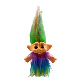 Good Luck Troll Dolls,Vintage Troll Dolls Chromatic Adorable for Collections, School Project, Arts and Crafts, Party Favors - 7.5" Tall (Include The Length of Hair) (Victoria)
