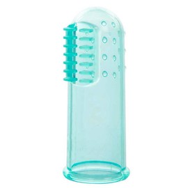 Baby Finger Toothbrushes Teething Brush Toddler Clean Teeth Soft Bristles Dental Oral Hygiene Case (Turquoise)