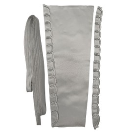 Cxapnstou Adjustable Fit Satin Corset Back Kit Lace Up to Replace a Zipper for Women Wedding Dress,Grey,18 Inches