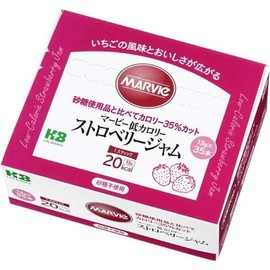 Marvy Low Calorie Strawberry Jam, Stick Type, 0.5 oz (13 g) x 35 Bottles