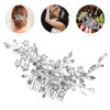 Ipetboom Silver Rhinestone Hair Comb for Bride - Elegant Wedding