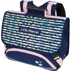 Editions Oberthur 38 Little Marcel School Bag Navy dos 38 Classic, navy, Classic