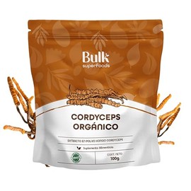 BULK SUPERFOOD Extracto de Cordyceps Orgánico en Polvo - 100 gr de Extracto en Polvo - Hongos Adaptógenos - Suplemento Alimenticio Natural - Hongo Cordyceps