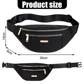 ZXTGBQ Bum Bag Belt Bag with Adjustable Belt, for Men and Women, Sporty Hip Bag, Stylish Fanny Waist Pack, Belt Bag, Sport Bum Hip Bag for Sports, Running, Jogging