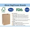 BagDream Grocery Bags 12x7x17 Inches 100Pcs Heavy Duty Kraft Brown