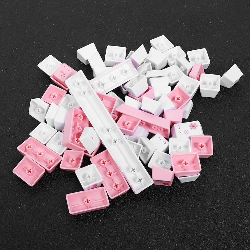 73PCs Sublimation Keycaps PBT Mechanical Keyboard Accessory PC Parts with
