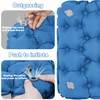 ONTYZZ Blue Push-up Cushion Inflatable Seat Cushion Lightweight Stadium Seat