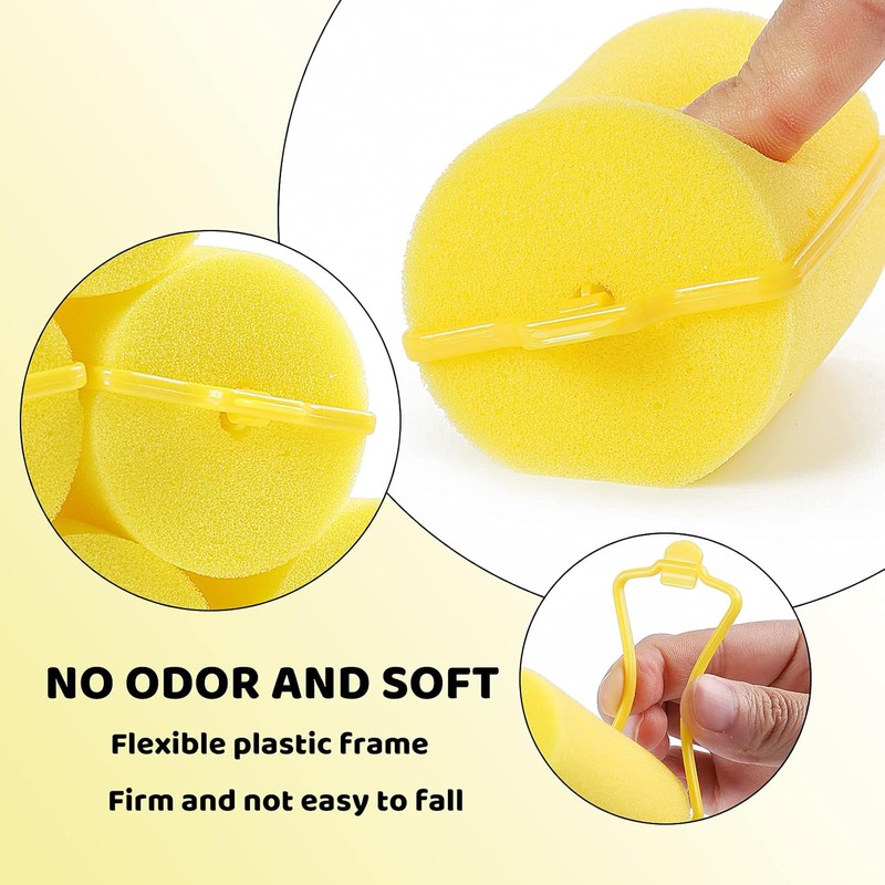 Jumbo Foam Sponge Hair Roller Soft Sleeping rollers Curvy Wavy