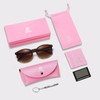 DUCO 1230 Women's Sunglasses, Round Sunglasses, UV400, Polarized Lens, Fashion