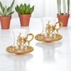 Alisveristime (SET OF 2 Turkish Tea Set with Zamac Holders,