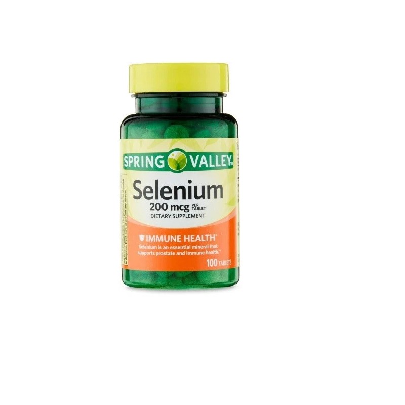 Spring Valley Selenium Immune Health Dietary Supplement Tablets 200 mcg