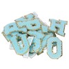 26 Pcs Iron On Letters A to Z Blue Letters