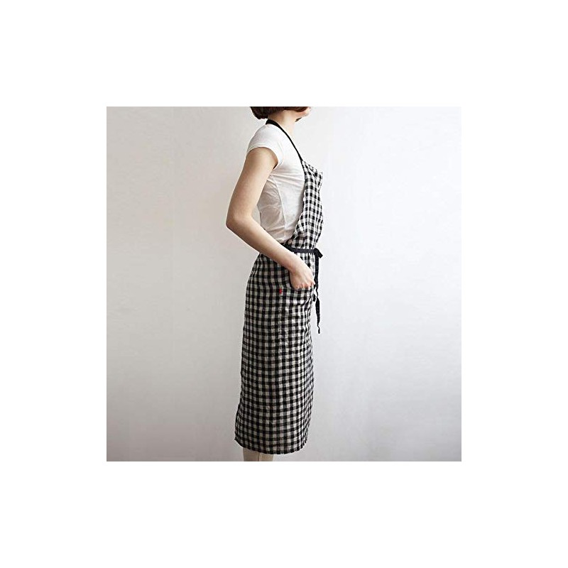 Lino e Lina Full Apron, Manon Leticia Noir/A691 Apron, Cute,