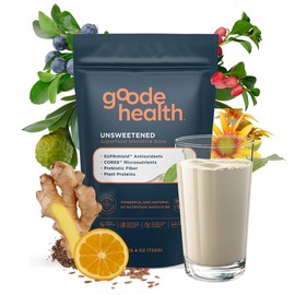 Goode Health Unsweetened Vanilla Smoothie Base - Complete Plant Protein, Methylated Vitamins, No Sugar or Sweeteners, Perfect for Custom Smoothies - 25 Servings