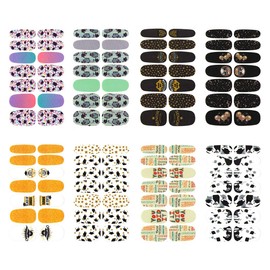 WOKOTO 16 Pcs Graduation Nail Polish Strips Graduate Nail Strips for Students Nails Set with 1 Pc Nail File 14 Tips Per Sheet Graduating Full Nail Wraps for Girls High School College Women Kit
