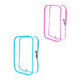 CALYGO 2 Packing Cubes 1 Quart Size Travel Bag TSA Approved Toiletry Bag Clear Small Purse Pouch International Long Flight Must Haves for Toiletries Makeup Liquids Airplane Europe Vacation Essentials