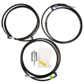 Inline Tube Replacement for 2000-05 Buick Oldsmobile Pontiac LeSabre Aurora Bonneville 3.5L V6 Supply, Return, & Vapor Complete Nylon Fuel Line Kit