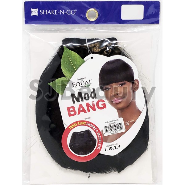 MOD BANG (4 Medium Brown) - Freetress Equal Synthetic Clip-In Hair Piece