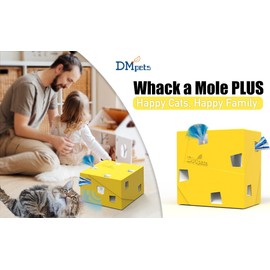 Smart cat electric toy, USB charging, upgraded mole cat interactive game.